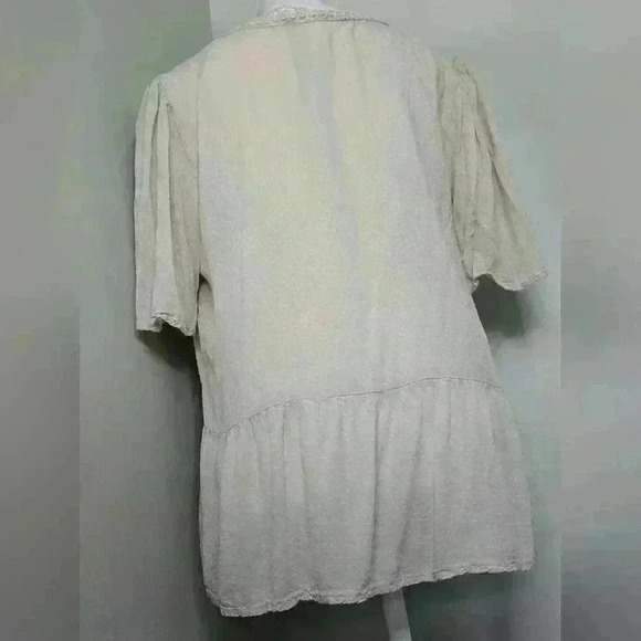 Abercrombie & Fitch Linen Flutter Sleeve - Picture 10 of 11